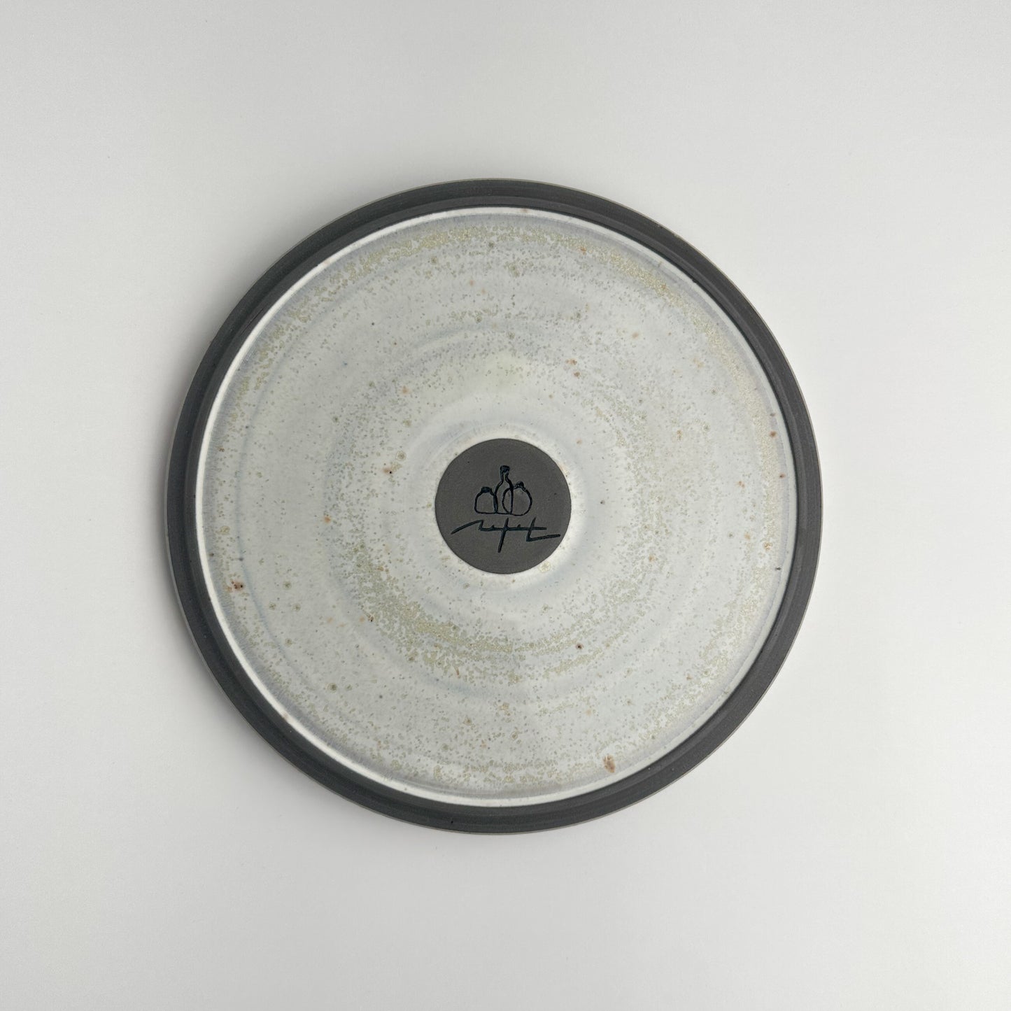 Grey White Incense Plate