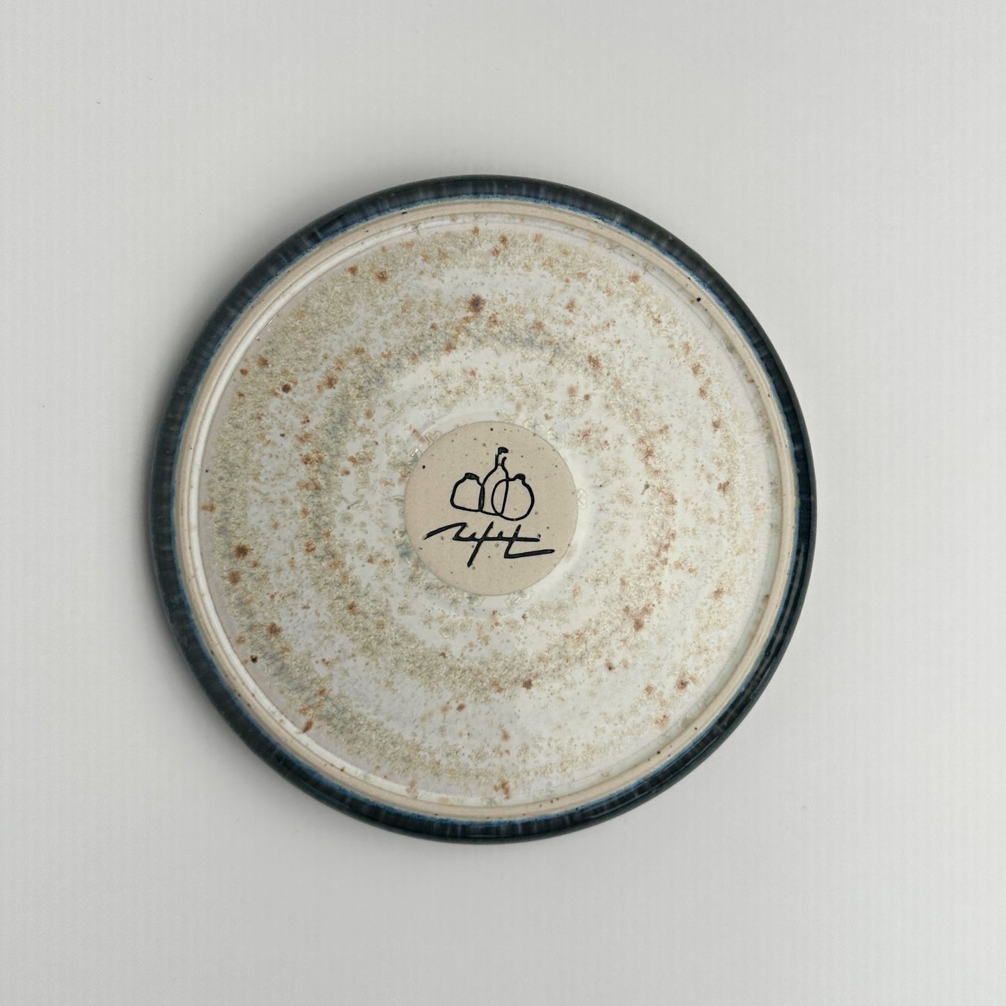 Green White Incense Plate