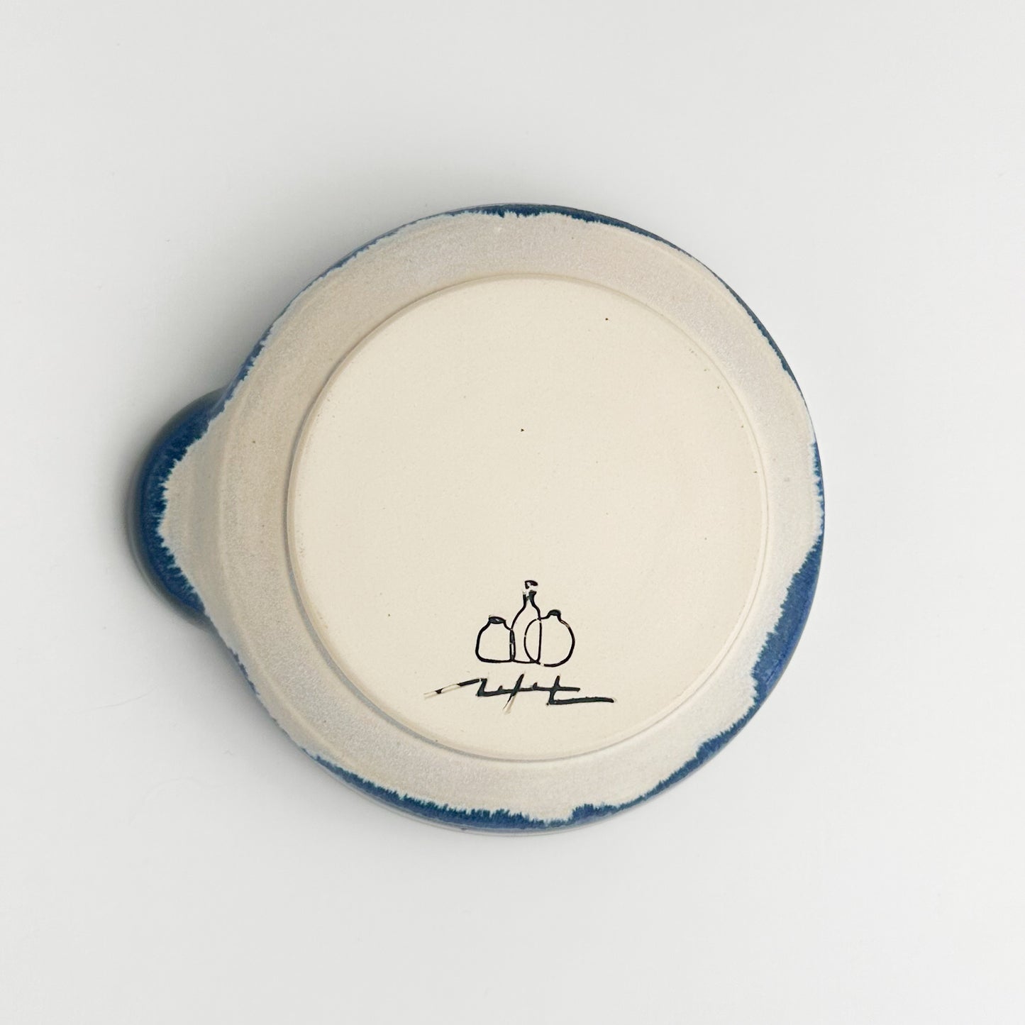 Blue Soft Beige Incense/Cone Plate