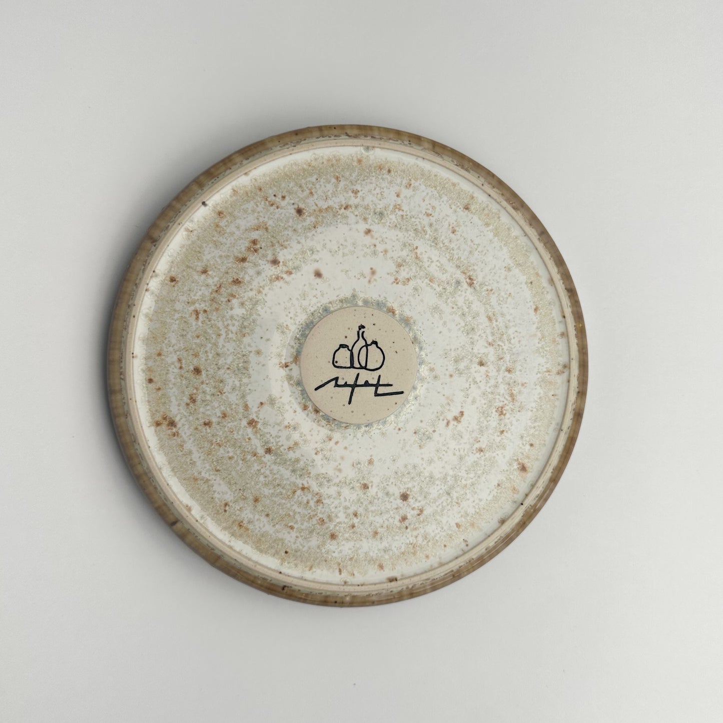 Gold White Incense Plate