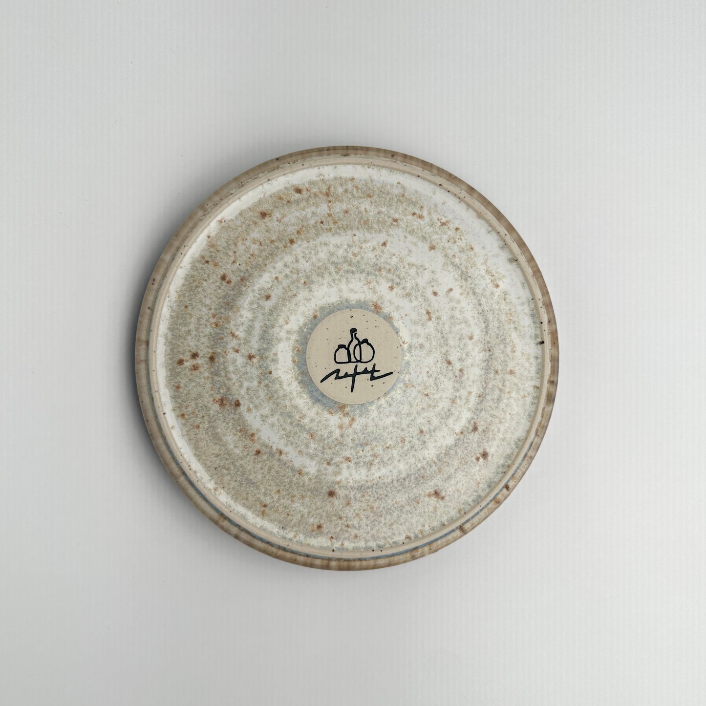 Gold White Incense Plate