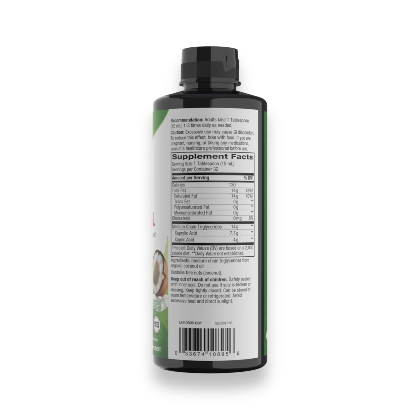 Nature’s Way Organic MCT Oil 16oz