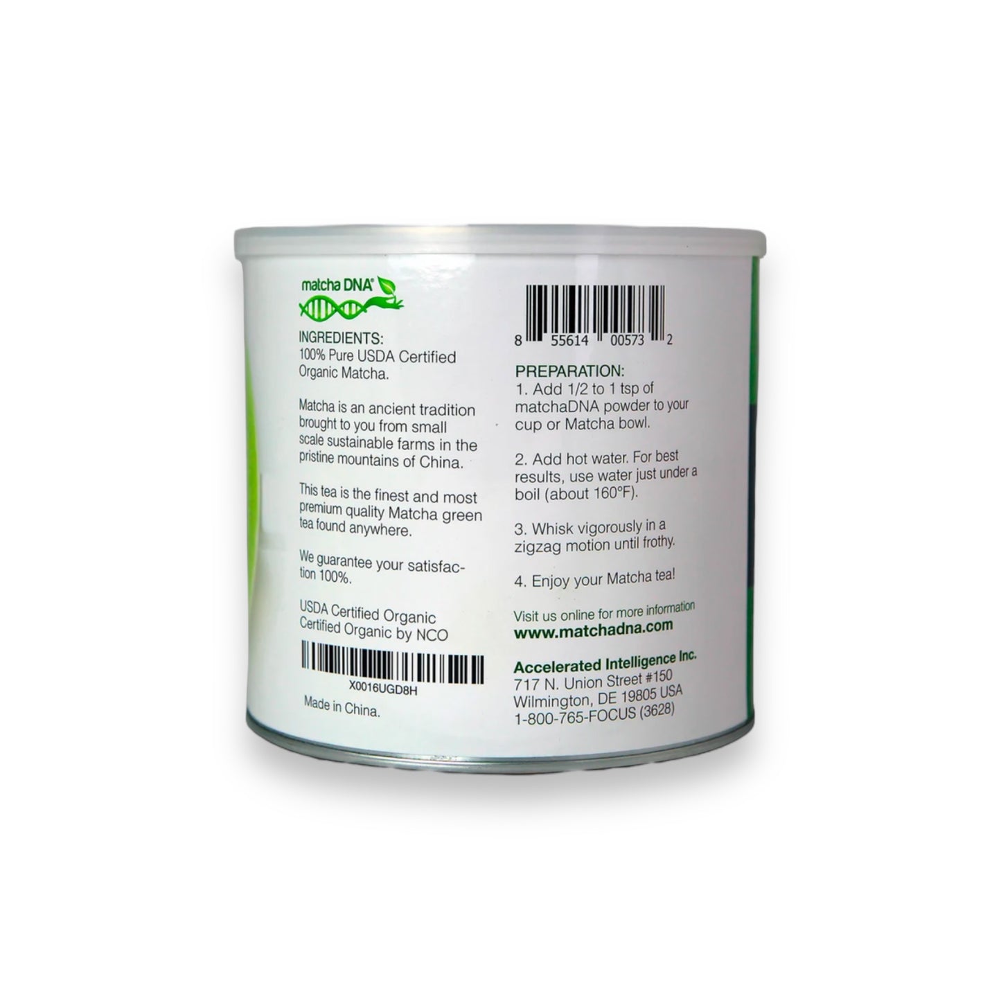 MATCHA DNA Certified Organic Matcha Green Tea Powder 16oz