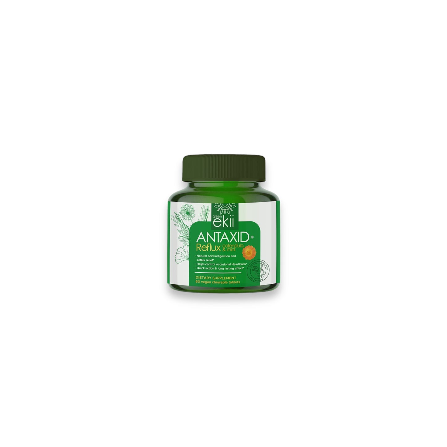 Ekii Antaxid Reflux Calendula & Mint 60tab