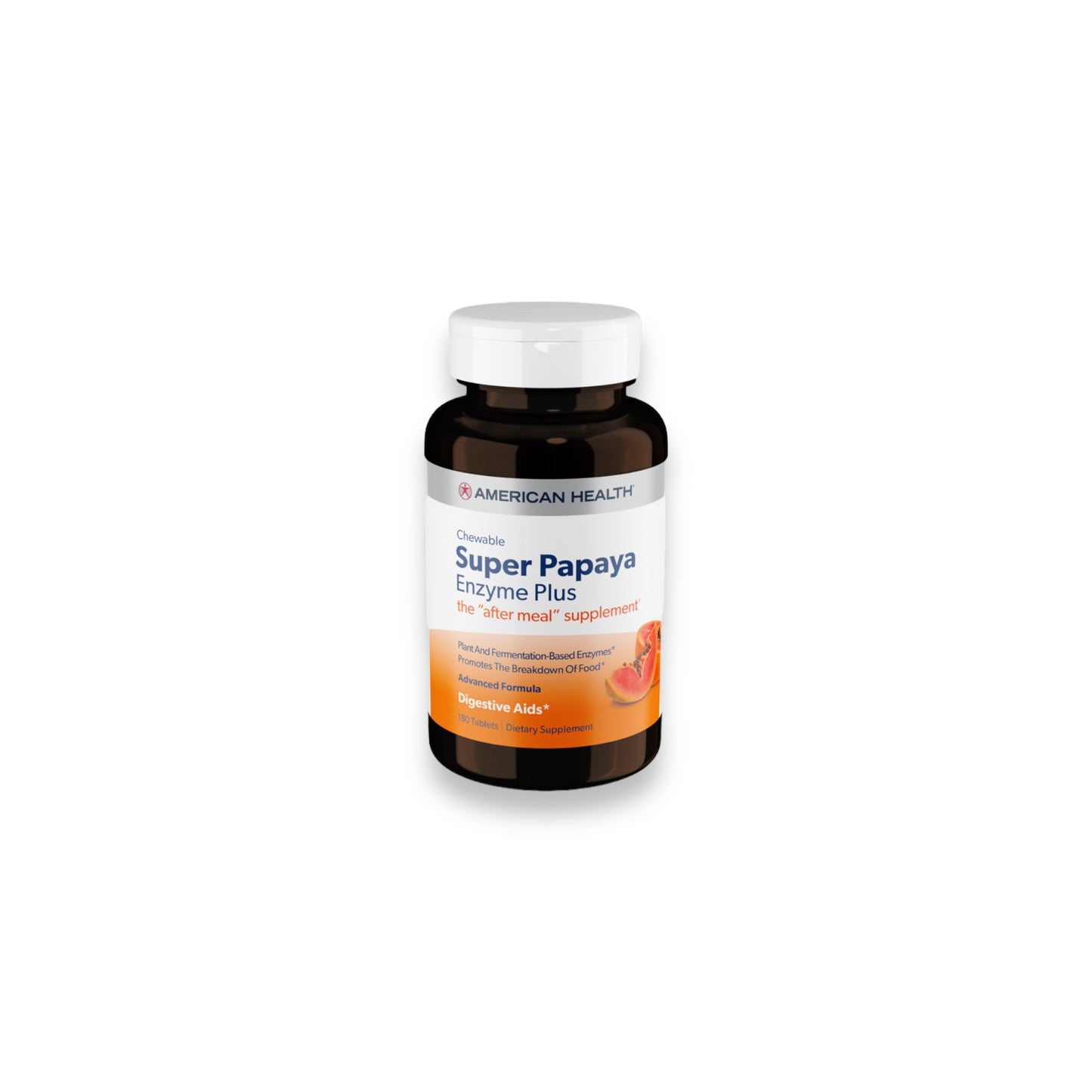 American Health Super Papaya Enzyme Plus 180tabs