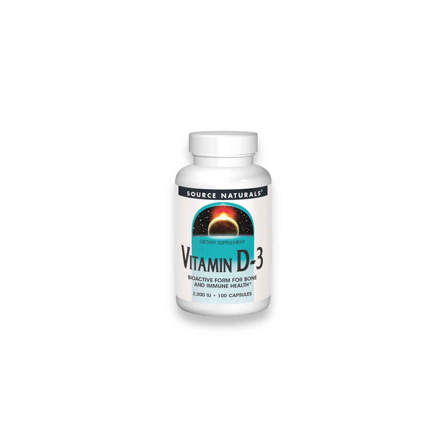 Source Naturals Vitamin D3 2,000IU 100caps
