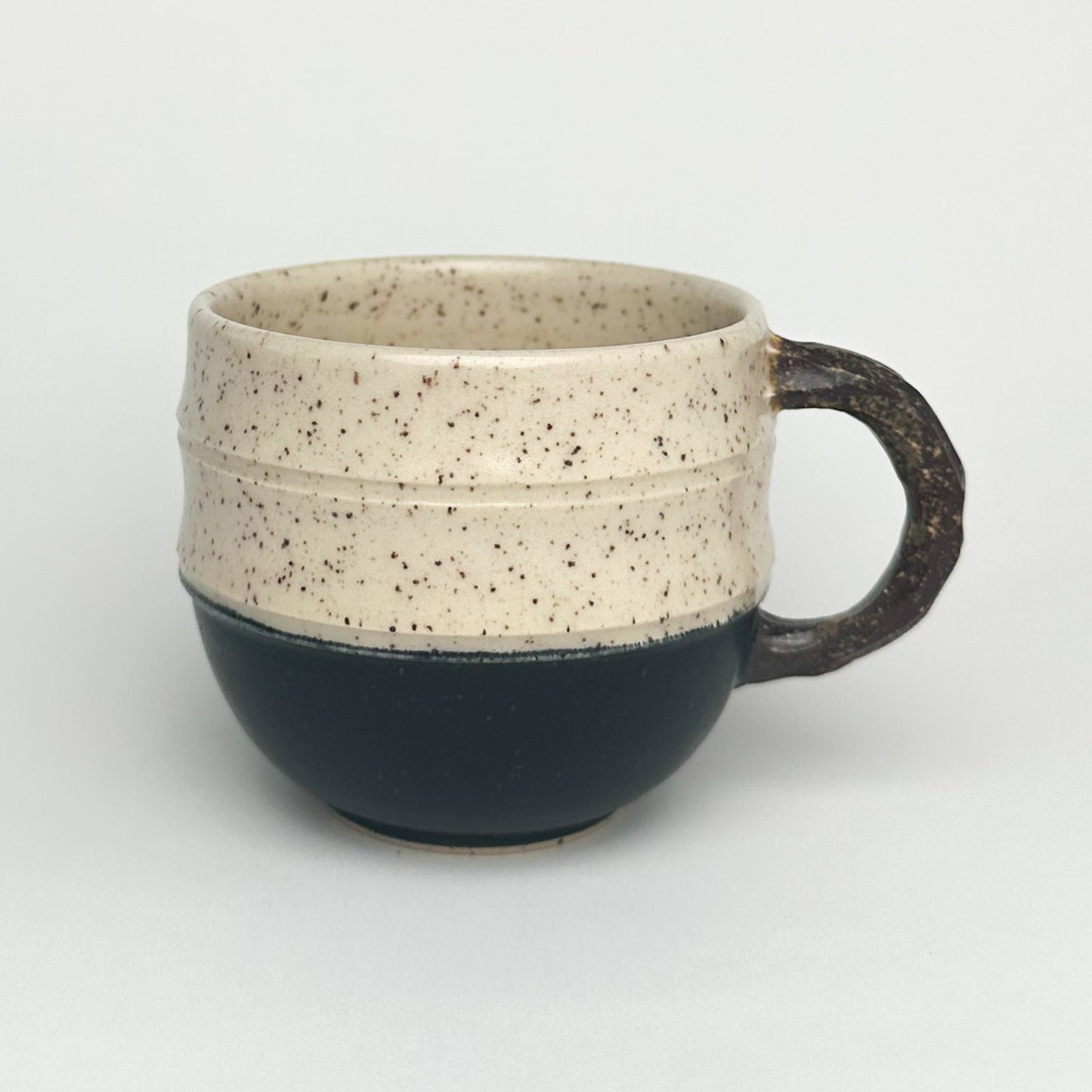 Ceramic Coffee Mug Blue Beige