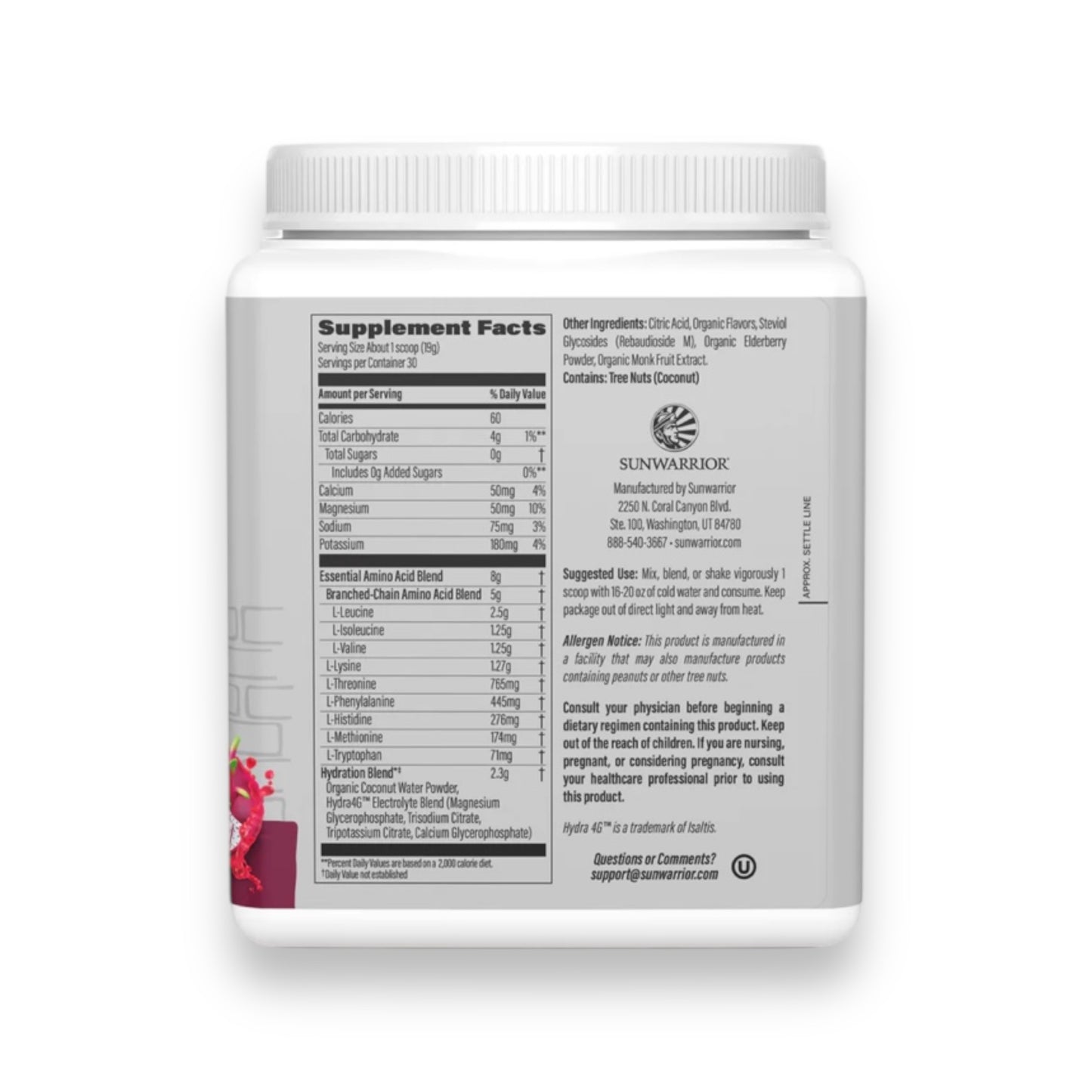 Sunwarrior Active Essential Amino Acids - Dragon Fruit