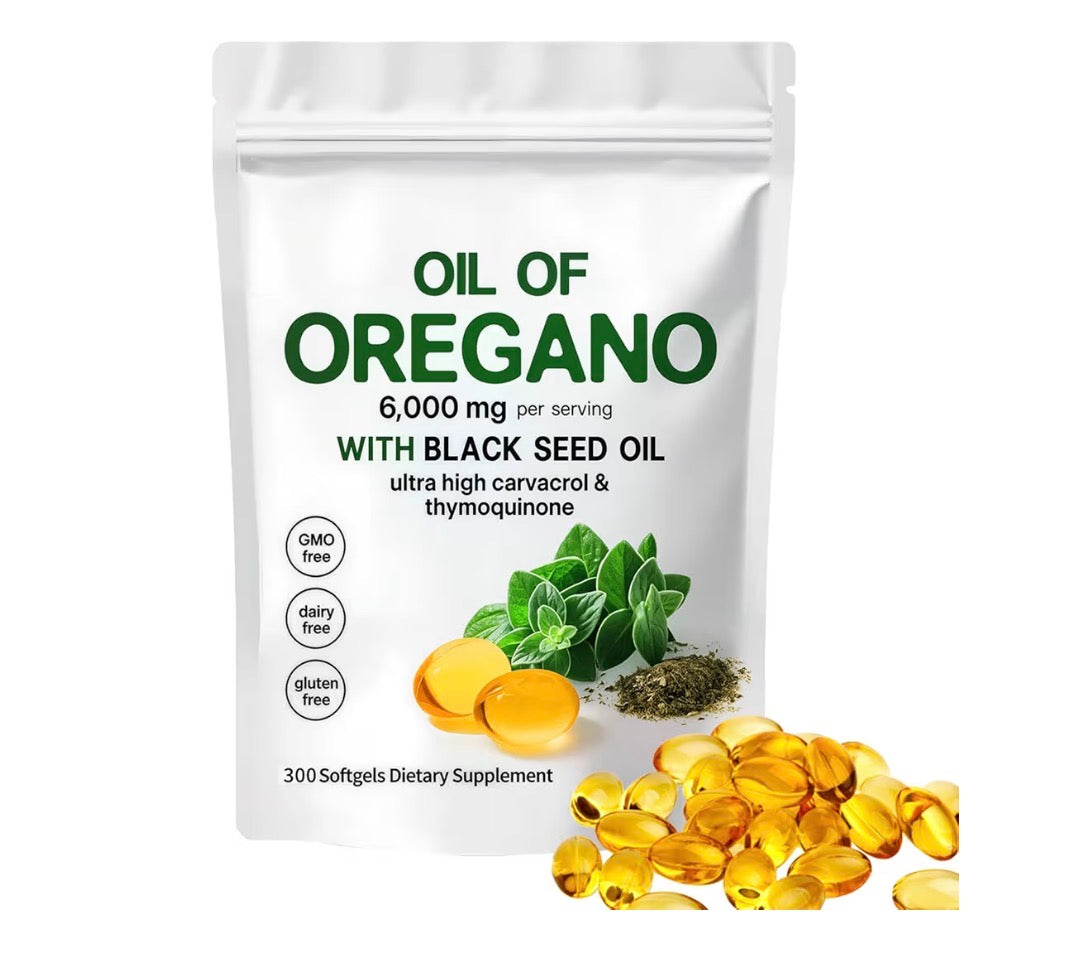 Oil Of Oregano with Black Seed Oil 6,000mg 300 softgels