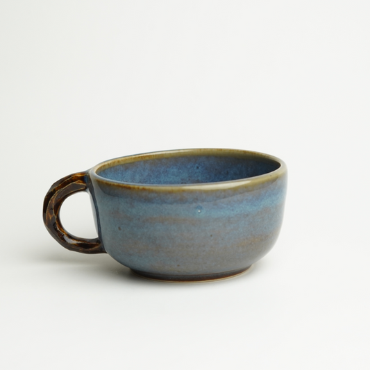 Blue Brown Espresso Cup